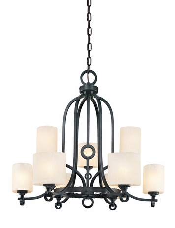 F1129 Troy Lighting Telluride Nine Light Chandelier