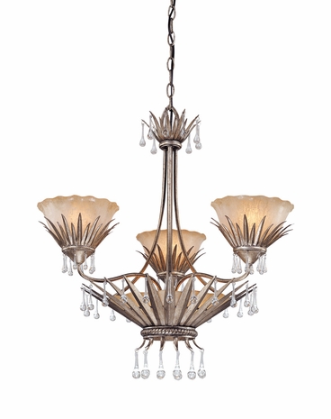 F1333 Troy Lighting St. Barts Three Light Chandelier