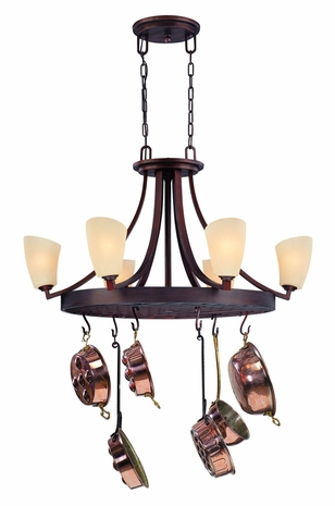 F1486VN Troy Lighting Rigoletto Interior 6light Pot Rack
