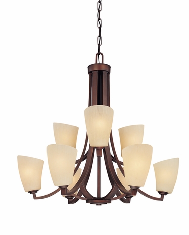 F1488 Troy Lighting Rigoletto Three Light Chandelier