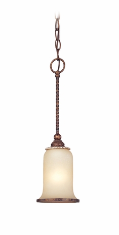 F1496 Troy Lighting Waldorf One Light Mini Pendant