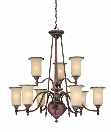 F1499HL Troy Lighting Waldorf Interior 3+6light Chandelier