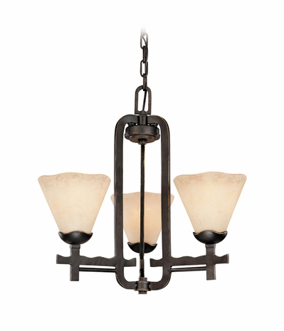 F1523 Troy Lighting Boulder Three Light Chandelier