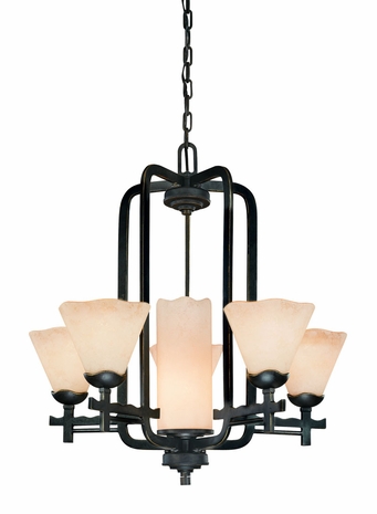 F1526CO Troy Lighting Boulder Interior 6light Chandelier