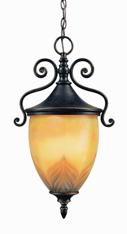 F1628 Troy Lighting Nouveau Three Light Hanger Light