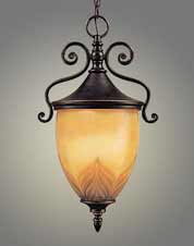F1628OBZ Troy Lighting Nouveau 3 Light Hanging Lantern in Old Bronze Finish