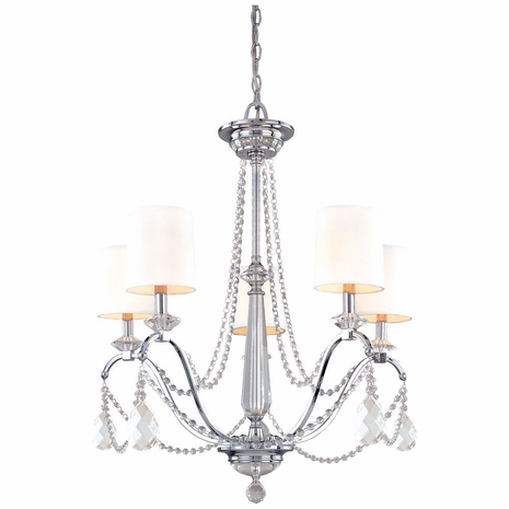 F1645 Troy Lighting Fountainbleau Five Light Chandelier