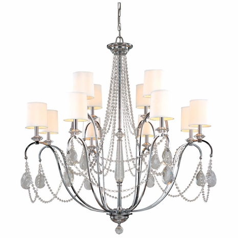 F1649 Troy Lighting Fountainbleau Four Light Chandelier