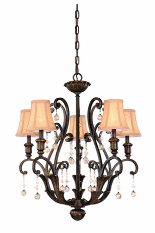 F1655VB Troy Lighting Aragon Interior 5light Chandelier