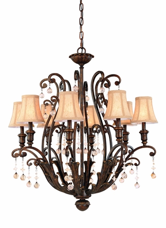 F1658VB Troy Lighting Aragon Interior 8light Chandelier