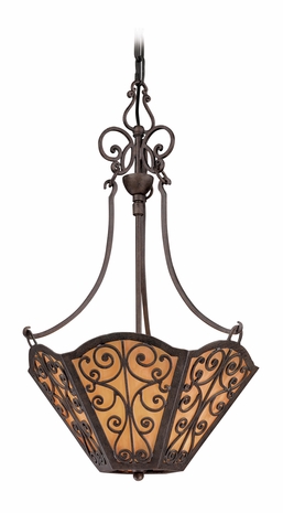 F1663 Troy Lighting Wythe Three Light Pendant