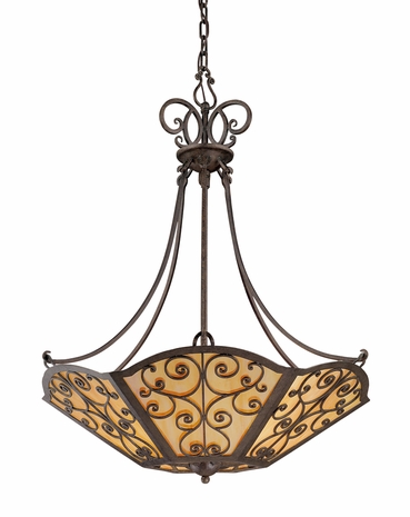 F1666 Troy Lighting Wythe Six Light Pendant