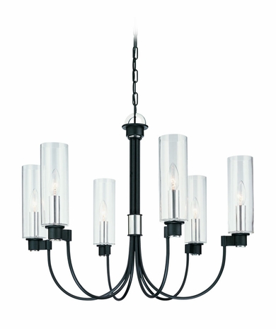 F1676FBK Troy Lighting Alta Interior 6light Chandelier