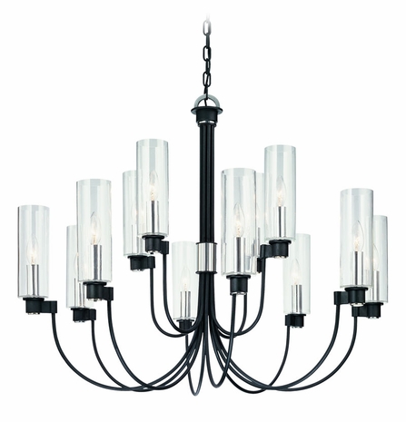 F1678FBK Troy Lighting Alta Interior 12light Chandelier