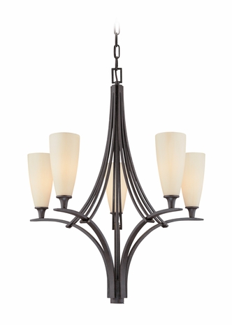 F1685 Troy Lighting Palisade Five Light Chandelier