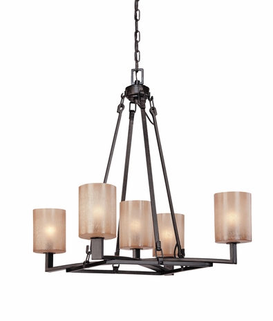 F1745 Troy Lighting Austin Five Light Chandelier