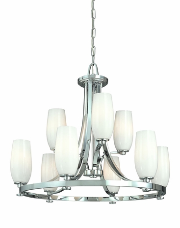 F1779PC Troy Lighting Park Place Interior 9light Chandelier