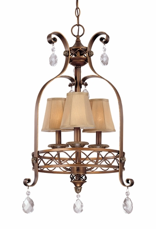 F1793SBZ Troy Lighting Orleans Interior 3light Chandelier