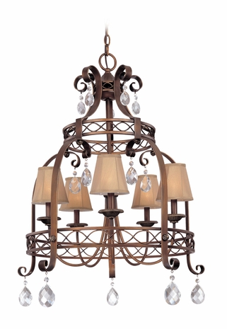 F1795SBZ Troy Lighting Orleans Interior 5light Chandelier