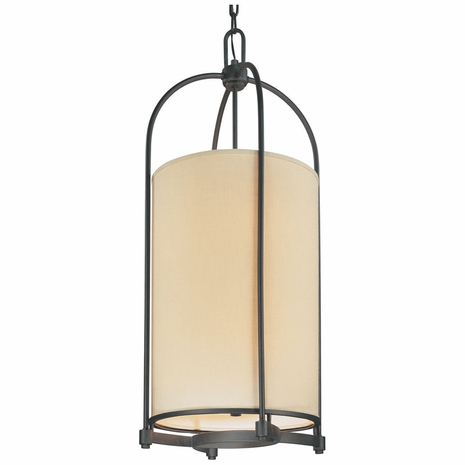 F1808FBZ Troy Exterior Redmond 4+4Lt Pendant with Federal Bronze Finish