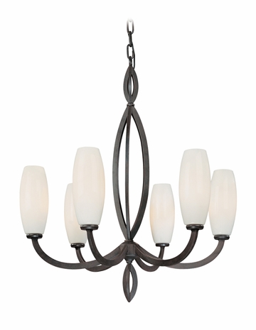 F1826 Troy Lighting Trio Six Light Chandelier