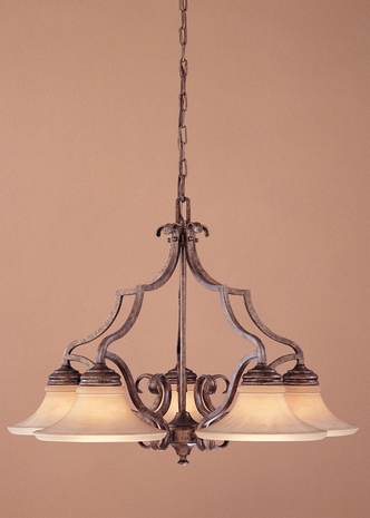 F1830-5PBR-DISC Murray Feiss La Casa Bella Bronze Chandelier SPECIAL PRICING!!