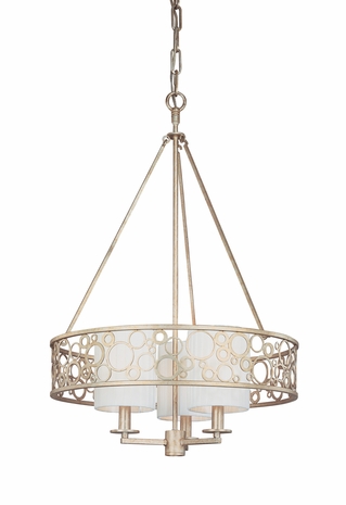 F1903 Troy Lighting Aqua Three Light Chandelier