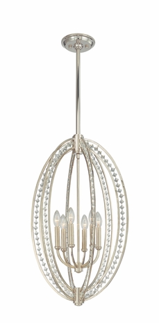 F1926 Troy Lighting Collins Six Light Pendant