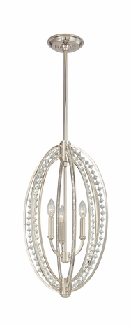 F1928 Troy Lighting Collins Three Light Pendant