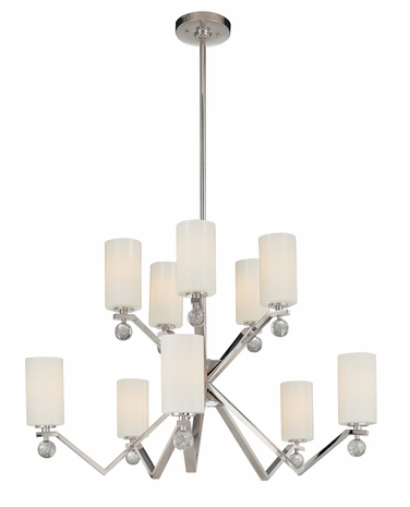 F1930 Troy Lighting TateTen Light Chandelier