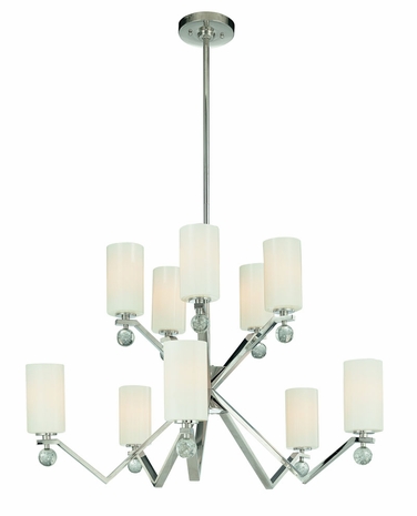 F1930PN Troy Lighting Tate Interior 4+6light Chandelier