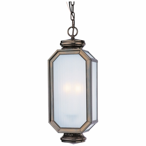 F2007HB Troy Lighting Lexington 2 Light Hanging in Heritage Bronze Finish