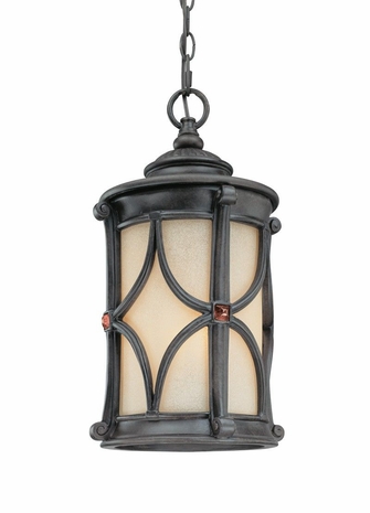 F2078ANB Troy Lighting Woodridge 4 Light Hanging Lantern in Ancient Bronze Finish