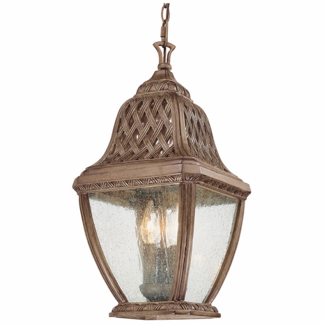 F2087BI Troy Lighting Biscayne 3 Light Hanging Lantern in Biscayne Finish
