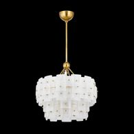 F2124-VGL Troy Lighting Jacik 6Lt Chandelier with Vintage Gold Leaf Finish