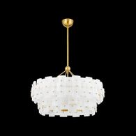 F2136-VGL Troy Lighting Jacik 8Lt Chandelier with Vintage Gold Leaf Finish