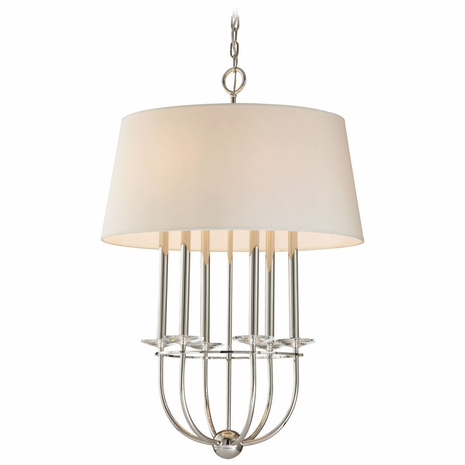 F2186PN Troy Porter Medium Polished Nickel 6 Light Pendant