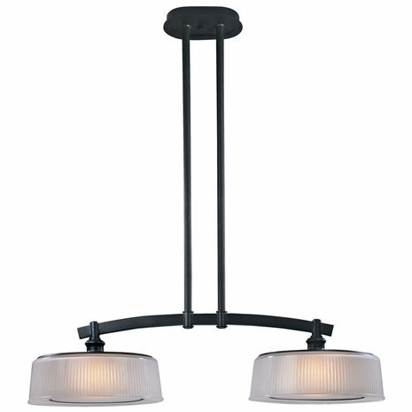 F2239FBK Troy Finley Island Federal Black 2 Light Pendant Island