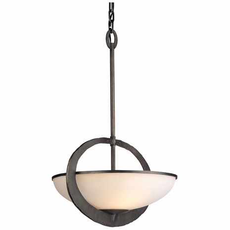 F2633 Troy Wyland Small Aged Pewter 2 Light Pendant