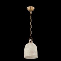 F2708-PBR/CRE Troy Lighting Relic 1Lt Pendant with Patina Brass Finish