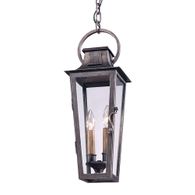 F2966 Troy Lighting Parisian Square 2Lt Exterior Lantern with Aged Pewter Finish