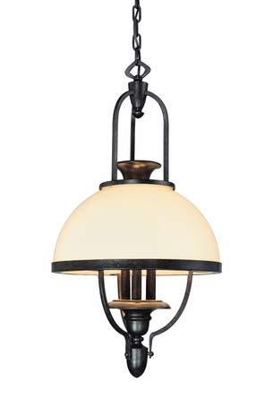F3038CF Troy Lighting Brockton Interior 3light Pendant Medium