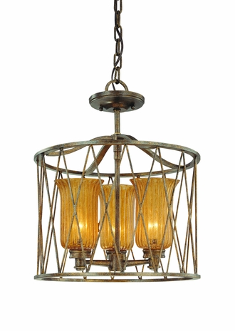F3043MB Troy Lighting Meritage Interior 3light Pendant