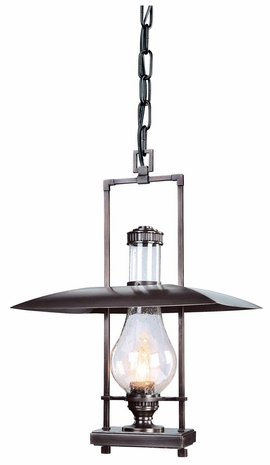 F3078EB Troy Lighting Dakota 1 Light Hanging Lantern in English Bronze Finish