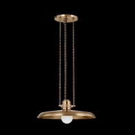F3216-PBR Troy Lighting Rainhill 1Lt Pendant with Patina Brass Finish