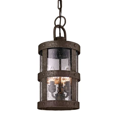 F3317-APW Troy Lighting Barbosa 3Lt Exterior Lantern with Aged Pewter Finish