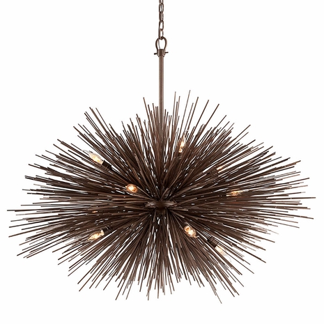 F3669 Troy Tide Pool Bronze Uni 12Lt Pendant Extra Large