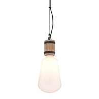 F4552 Troy Lighting Fulton 1Lt Pendant with Rusty Iron W Salvaged Wood Finish