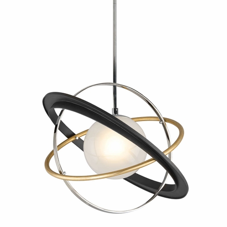 F5511 Troy Two-Tone Apogee 1Lt Pendant Medium