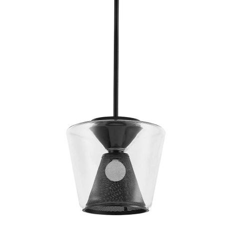 F5851-SBK Troy Lighting Berlin 1Lt Pendant with Soft Black Finish